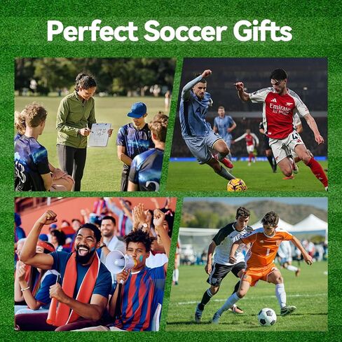 BONANGEL Soccer Socks for Men Boys, Funny Novelty Crew Dress Socks, Sports Gifts for Soccer Coaches‌ Lovers Fans Players in Saudi Arabia