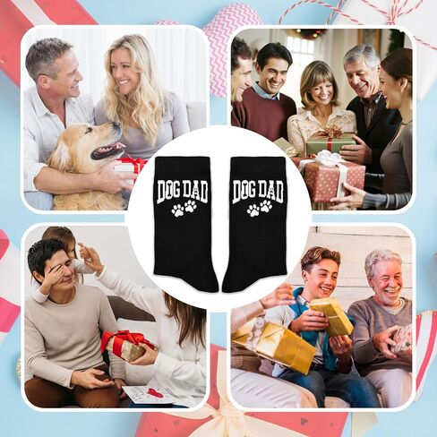 Dog Dad Socks Gifts for Dog Lovers Men Gifts for Birthday, Christmas, etc.(118) in Saudi Arabia