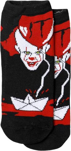 جوارب Hyp IT Movie Pennywise للنساء، سوف تطفو أيضًا، 5 أزواج من جوارب الكاحل منخفضة القطع للنساء، مقاس الحذاء 4-10 in Kuwait