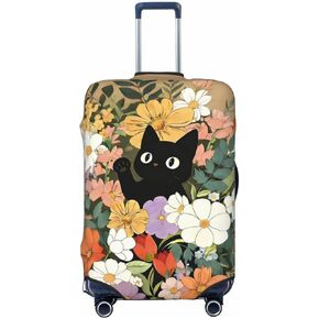 Football Luggage Cover Elastic Washable Suitcase Sleeve Anti-Scratch Stain Resistant, Stretchable Baggage Protector Fit (L 26-28 Inch Luggage) in Saudi Arabia