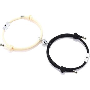 Dlihc Matching Heart Bracelets for Couples, Matching Couples Bracelets for Women Men, Valentines Gift for Boyfriend Girlfriend Best Friend in Saudi Arabia