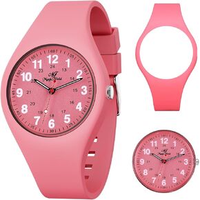ManChDa Waterproof Watches for Women Silicone Watch with Second Hand Luminous Watch 24 Hours Jelly Watch in Saudi Arabia
