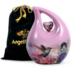 Teardrop Cremation Urn for Human Ashes Adult Metal Memorial Urn, Holds Ashes Up to 200 Cu in, Urns for Men & Women (Jade Green) in Saudi Arabia