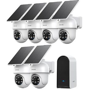 2K Security Cameras Wireless Outdoor, Add-On Camera, Up to 4 Cameras Connected to 1 Homebase, Solar Powered, 365-Day Battery Life, 360°PTZ Auto Tracking in Saudi Arabia