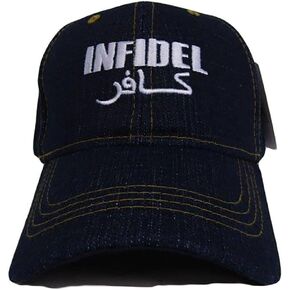 Infidel Armed Military Blue Jean Denim Style Embroidered Cap Hat in Saudi Arabia