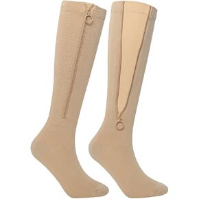Zippra Zipper Compression Socks for Men,Zip-Up Closed-Toe Compression Socks in Kuwait