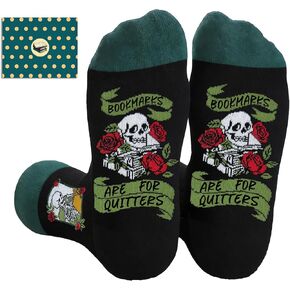 Book and Reading Socks - Book Lovers Gifts Socks for Women Men Funny Reading gift for Adults Bookworms Page Savers in Saudi Arabia