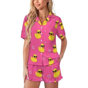 Pajamas for Women Set Pajamas Set Womens Sleepwear Soft Lounge Sleep Set 2 Piece Short Sleeve Pjs Sets in Saudi Arabia