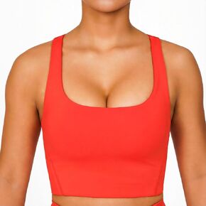 Women's Racerback Sports Bra - Seamless Compression Workout Bras for Women, Yoga Bra Top for Running & Gym in Kuwait