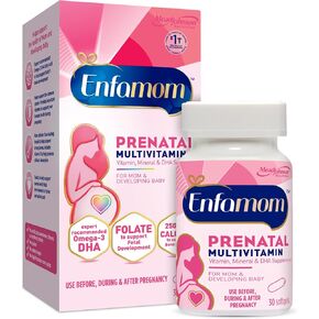 Enfamom Prenatal Vitamin Supplement for Pregnant and Lactating Women from Enfamil, 30 Softgels, Omega-3 DHA + Folate + Calcium in Saudi Arabia
