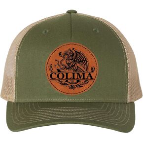 Colima Mexico Eagle Leather Patch Style Hat Trucker Hat Baseball Cap Mexican Hat in Saudi Arabia