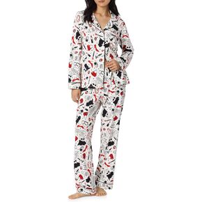Bed Head PJs Womens Devil Wears Prada Matching 2 Piece Pajama Set - Cotton Jersey Button Down Pajamas - Sleep & Lounge Wear in Saudi Arabia