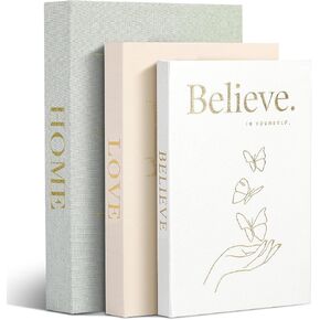 Yizhet 3Pcs Decorative Books Linen Fake Books with Magnetic Closure Decorative Books for Home Decor, Bookshelf and Coffee Tables in Saudi Arabia