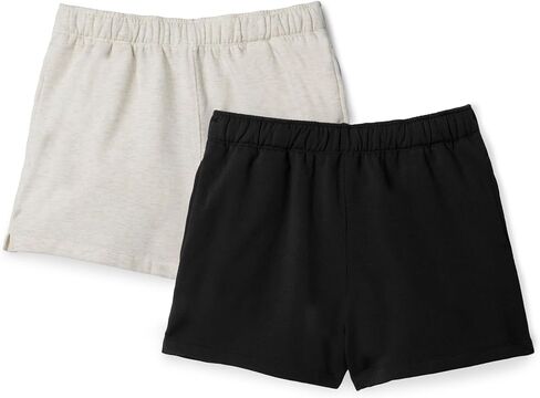 Danskin Women's 2 Pack Adjustable Fleece Shorts with Pockets in Kuwait