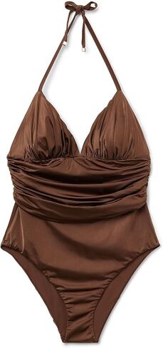 Woman's One Piece Swimsuit Shiny Satin in Saudi Arabia