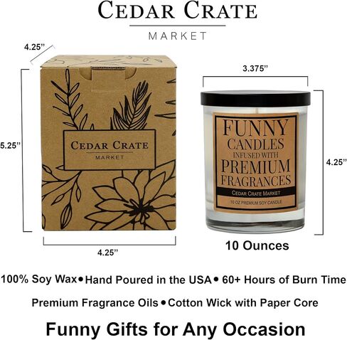 Retirement Gift for Woman, Men - Handmade in USA, Soy Wax Candle- Best 2025 Retired Gifts for Women, Men, Friends, Coworker, Teacher, Military, Nurse, Funny Retirement Candle, Humorous Present in Kuwait