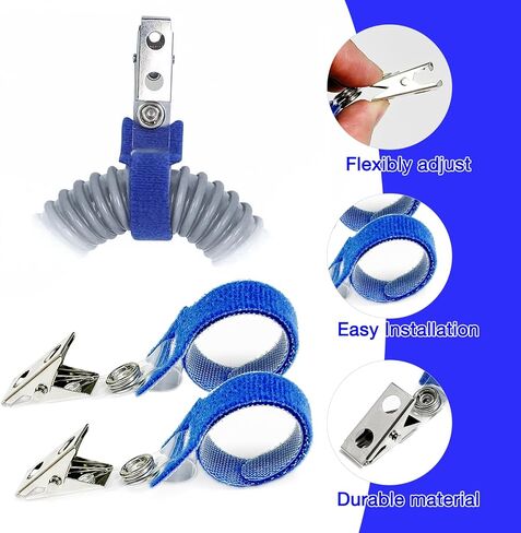 8-Pack CPAP Hose Holder Clip, Oxygen Tube/Cannula Holder Entanglement Proof Hose Holder for Uninterrupted Sleep Therapy, Attach CPAP Hose Securely to Clothing, Bedding & Other Soft Surfaces in Saudi Arabia