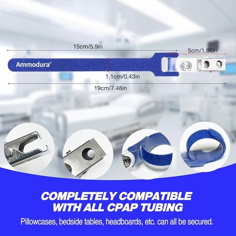 8-Pack CPAP Hose Holder Clip, Oxygen Tube/Cannula Holder Entanglement Proof Hose Holder for Uninterrupted Sleep Therapy, Attach CPAP Hose Securely to Clothing, Bedding & Other Soft Surfaces in Saudi Arabia