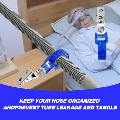8-Pack CPAP Hose Holder Clip, Oxygen Tube/Cannula Holder Entanglement Proof Hose Holder for Uninterrupted Sleep Therapy, Attach CPAP Hose Securely to Clothing, Bedding & Other Soft Surfaces in Saudi Arabia
