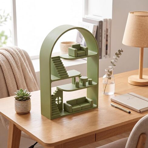 رف عرض Sliner Green متوافق مع الأشكال الصغيرة، صندوق أعمى يتوهج في الظلام، حامل منظم للأشكال، حامل تخزين مزخرف للتماثيل القابلة للتجميع in Kuwait