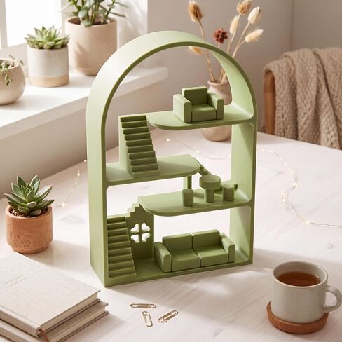 رف عرض Sliner Green متوافق مع الأشكال الصغيرة، صندوق أعمى يتوهج في الظلام، حامل منظم للأشكال، حامل تخزين مزخرف للتماثيل القابلة للتجميع in Kuwait