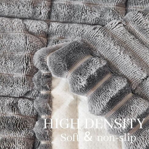 Deep Dream 100% Waterproof Sectional Couch Covers, 2 Pieces Non Slip Couch Covers for Dogs, L Shaped Sofa Slipcovers Furniture Covers, Dark Grey, XXX-Large, 35.4"x70.9" + 35.4"x82.7" in Saudi Arabia