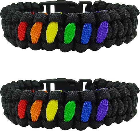 Pride Bracelet for Women Rainbow Bracelets Handmade Braided Rainbow LGBT Pride Bracelet Bracelet for Men Pride Jewelry in Saudi Arabia