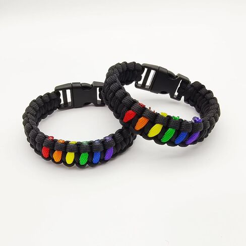 Pride Bracelet for Women Rainbow Bracelets Handmade Braided Rainbow LGBT Pride Bracelet Bracelet for Men Pride Jewelry in Saudi Arabia