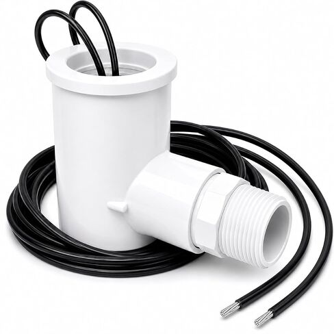 SS2 AC Float Switch AC Float Safety Switch HVAC 3/4 Inch Condensate Shut Off Sensor Can Prevent Overflow in Drain Pan or Gravity Drain Used in Various Applications. ECWB in Saudi Arabia