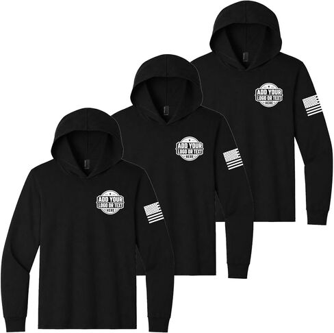 3 Pack Custom T Shirts for Men Hooded, Customized Work Shirts, Construction Sports Outdoor Business in Saudi Arabia
