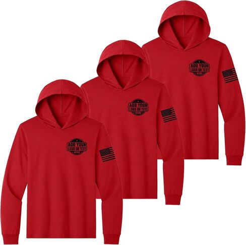 3 Pack Custom T Shirts for Men Hooded, Customized Work Shirts, Construction Sports Outdoor Business in Saudi Arabia