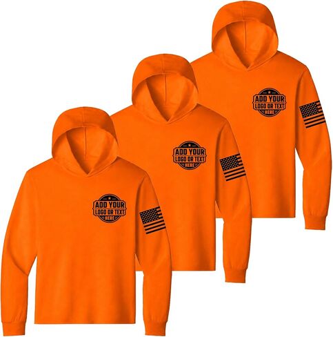 3 Pack Custom T Shirts for Men Hooded, Customized Work Shirts, Construction Sports Outdoor Business in Saudi Arabia