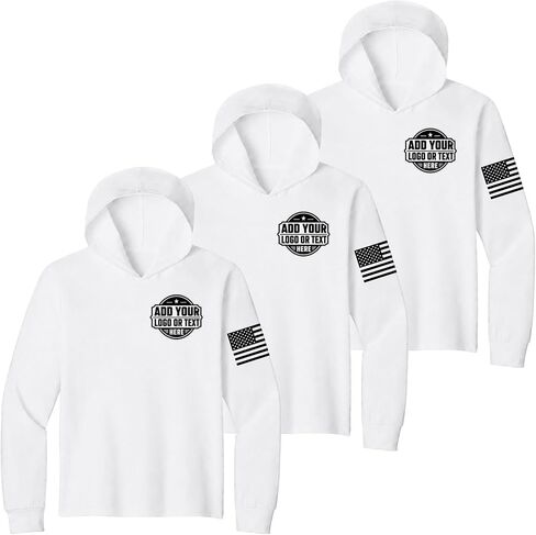 3 Pack Custom T Shirts for Men Hooded, Customized Work Shirts, Construction Sports Outdoor Business in Saudi Arabia