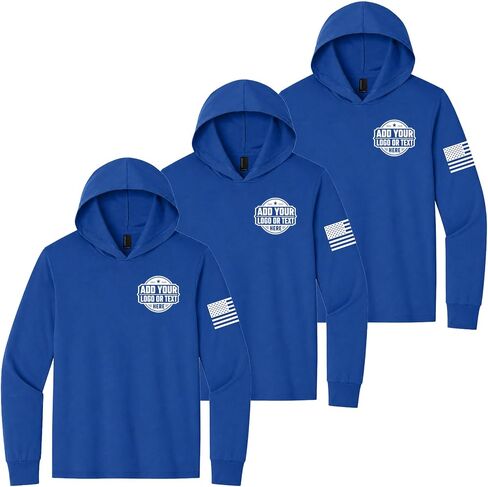 3 Pack Custom T Shirts for Men Hooded, Customized Work Shirts, Construction Sports Outdoor Business in Saudi Arabia