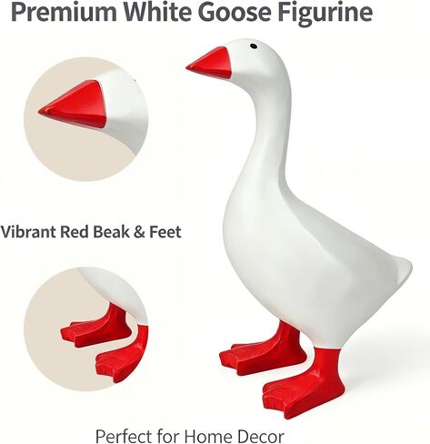 Desk Goose 7 Inch, Desktop Mini Goose Resin Statue Key Holder, Cute Decor for Home Office Table Desk Duck Sculpture, Bedroom Decor Housewarming Gift for Friends and Family in Saudi Arabia