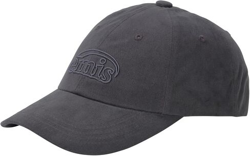 Cotton Brushed Baseball Cap Logo Adjustable Unisex Casual Streetwear Hat Charcoal in Saudi Arabia
