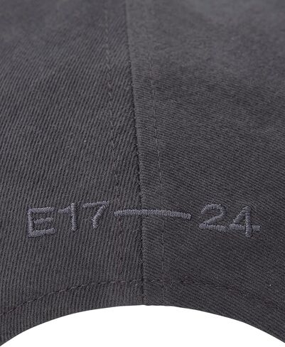 Cotton Brushed Baseball Cap Logo Adjustable Unisex Casual Streetwear Hat Charcoal in Saudi Arabia