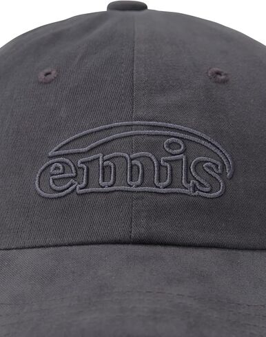 Cotton Brushed Baseball Cap Logo Adjustable Unisex Casual Streetwear Hat Charcoal in Saudi Arabia