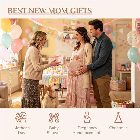 Storieme New Mom Gifts for Women: First Time Parents Gift for Couples - Hand-Pained Dad and Mommy to Be Figurine for Pregnancy Mother After Birth in Saudi Arabia