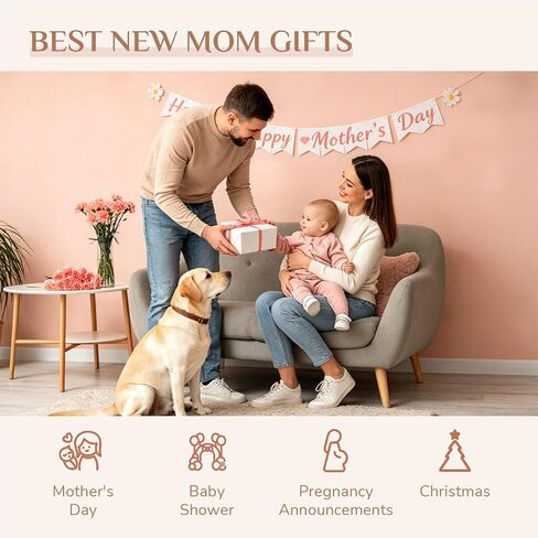 Storieme New Mom Gifts for Women: First Time Parents Gift for Couples - Hand-Pained Dad and Mommy to Be Figurine for Pregnancy Mother After Birth in Saudi Arabia