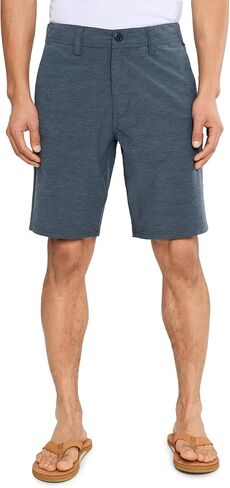 شورت رجالي من Volcom Cross Shred Hybrid - 20 بوصة، شورت عصري قابل للتمدد في 4 اتجاهات سريع الجفاف، أزرق مستعمل، 31 in Kuwait