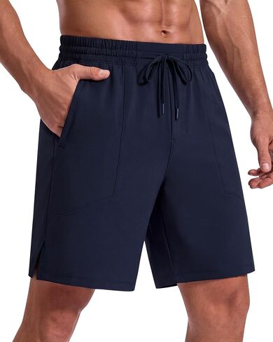 G4Free Mens 7-8" Shorts UPF 50+ Hiking Quick Dry with 3 Pockets Water Resistant Outdoor Workout Athletic Gym Fishing in Kuwait