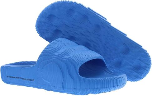 حذاء adidas Originals ADILETTE 22 شريحة للرجال ID7956 (أزرق/أسود/أسود)، مقاس 5 in Kuwait