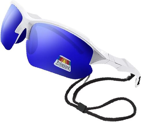 Polarized Bifocal Sunglasses for Men Women Sports Wrap Fishing Driving Eyeglasses Glasses UV100 White in Saudi Arabia
