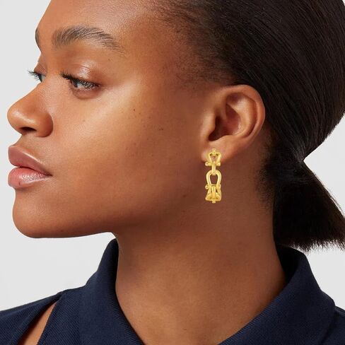 Chunky Gold Horse Bit Earrings For Women Vintage Western Hoop Earrings Equestrian Earrings Statement Jewelry in Saudi Arabia