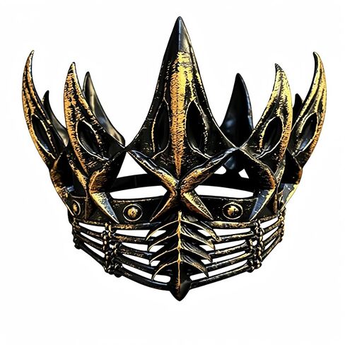 KIPETTO Halloween Crow Crown Gothic Crown Headpiece Evil Queen Crown Witch Costume Hair Accessories for Halloween Party Theme Costumes, Silver in Kuwait