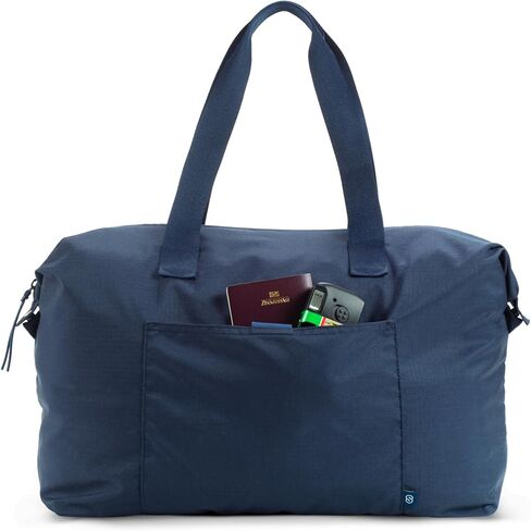 Packable Travel Bag - Compact Folding Duffel Bag - Carry On Expendable Weekender Bag - Pockets (Cloud) in Saudi Arabia