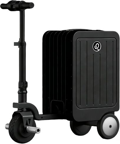 Electric Scooter Suitcase Smart Rideable Luggage 20" Motorized Suitcase Zipperless Carry-On Luggage for Travel, USB Port & TSA Lock in Saudi Arabia