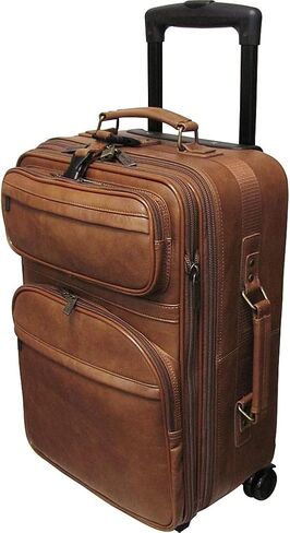 Amerileather Black Leather 22" Expandable Pullman (#8001-0) in Saudi Arabia