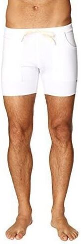 4-rth Mens Transition Yoga Shorts (Large, Solid White) in Saudi Arabia